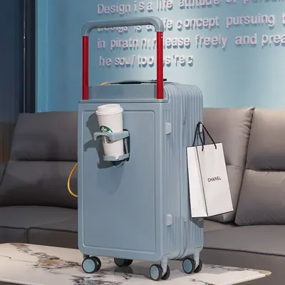 Silent wheel combination lock suitcase 20-inch student wide wheels - 9