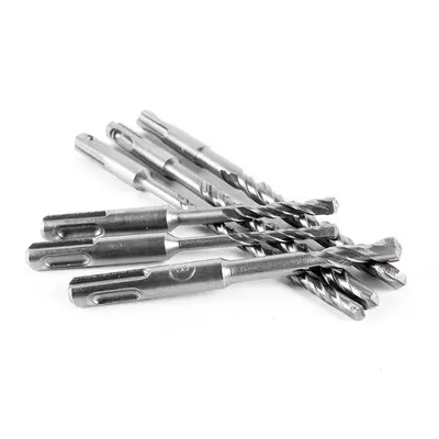 6-Piece SDS Hammer Drill Bit Set, Round Shank, 4-Flute Tungsten Carbide, for Concrete - 3