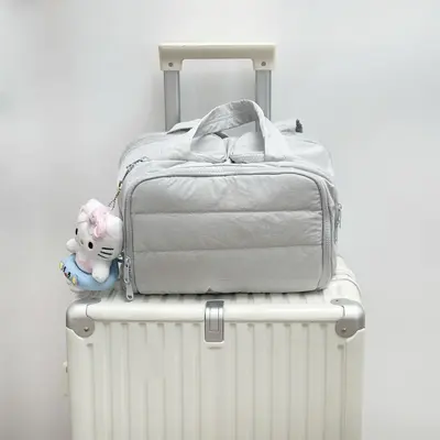Kosmetiktasche mit doppelter Öffnung große Kapazität voluminös tragbar
