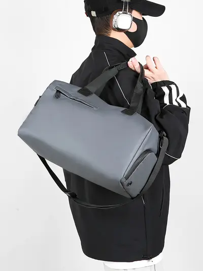 Short-distance Travel Bag Lightweight Luggage Handbag Fitness Bag Men's Dry-wet Separation Swimming Single Shoulder Bag Sports Crossbody Bag
