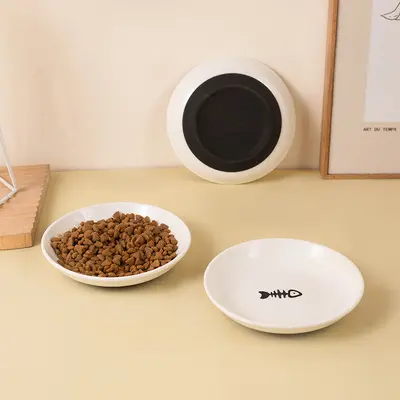 Amazon Silikon Kaymaz Seramik Kedi Plaka Pet Kedi Kase Kedi Maması Aperatif Plaka Yavru Kedi Mama Kasesi Evcil Hayvan Malzemeleri