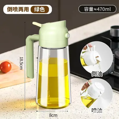Ölsprühflasche Glas Küche automatisch öffnen und schließen Sprühfunktion 2-in-1 Grill Zerstäuber Speiseöl Sprühflasche Großhandel - 9