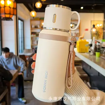2025新款学生上学专用水杯茶水分离316不锈钢便携大容量保温杯 - 7