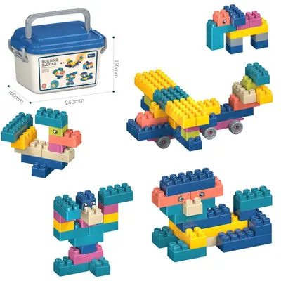 Portable Gift Box] DIY Buildable Particle Building Blocks Educational Toys for Children Wholesale Cross-border Amazon - 8