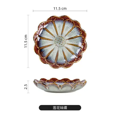 Japanische glasierte Keramik-Dipschale - 12