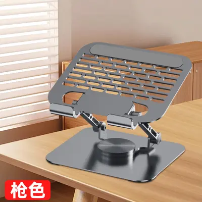 Çok fonksiyonlu alüminyum alaşımlı tablet soğutma katlanır kaldırma braketi masaüstü canlı yayın tembel metal döner braket - 7