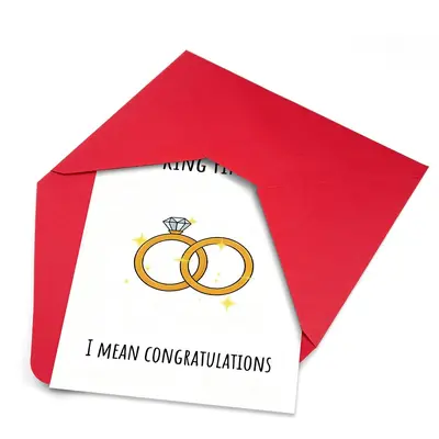 Large Wedding Greeting Card Set with Envelopes and Handwritten Blessings