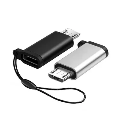 Type-C'den Mikro Şarjına Hızlı Veri Transferi Adaptörü Android TYPEC Cep Telefonu Adaptörü Alüminyum Alaşımı