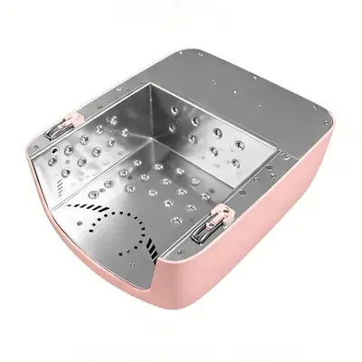 72W kablosuz UV LED tırnak lambası pembe hızlı kuruyan - 5