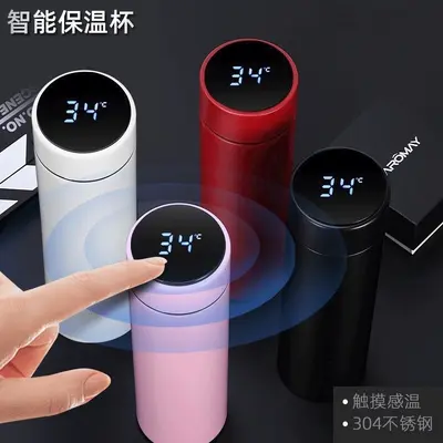 Smart Temperature Display 304 Stainless Steel Thermos Cup, Double-Wall - 2