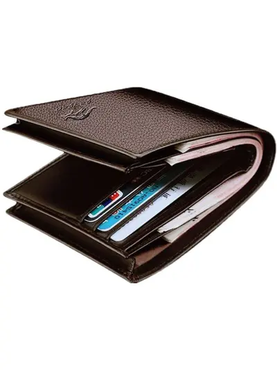 Genuine Leather Men's Wallet, Cowhide Minimalist Bifold with Card Slots - 6