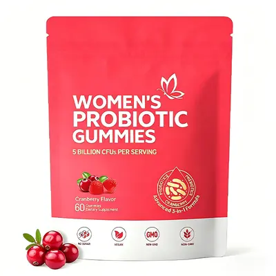 新品TK亚马逊跨境爆款60粒女性益生菌软糖WOMEN'S PROBIOTIC现货