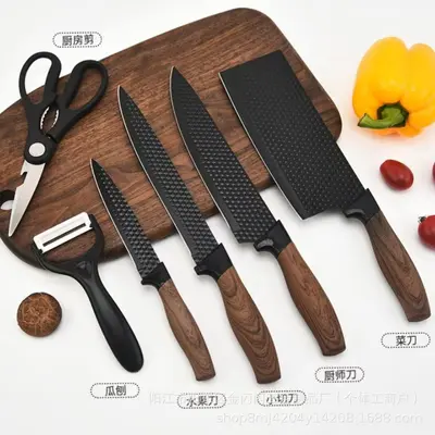 Stainless Steel Kitchen Knife Set, 6-Piece - 4