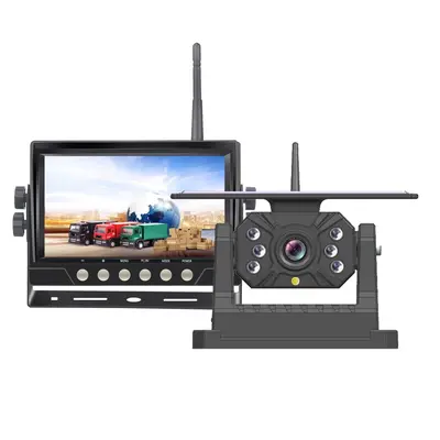 Güneş enerjili kablosuz dikiz kamerası, manyetik montaj, 1080P, 128G DVR
