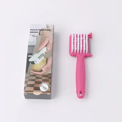 3-in-1 Fruit Peeler with Brush - 12