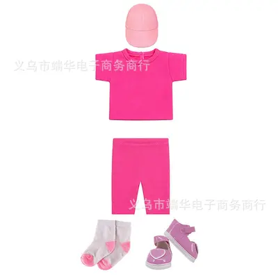18 Zoll American Girl Puppe Baseball-Set, 16 Zoll realistische Puppe Baseballmütze, grenzüberschreitende Bestseller Puppenkleidung Zubehör - 11