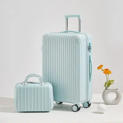 20 and 24 inch Combination Lock Trolley Suitcase, Large Capacity - 11