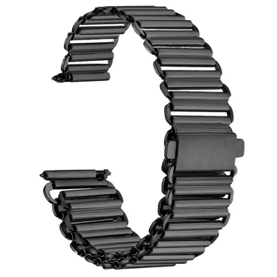 Quick-Release Stainless Steel Bamboo Watch Strap for Huawei GT2/GT3, 20/22 mm - 8