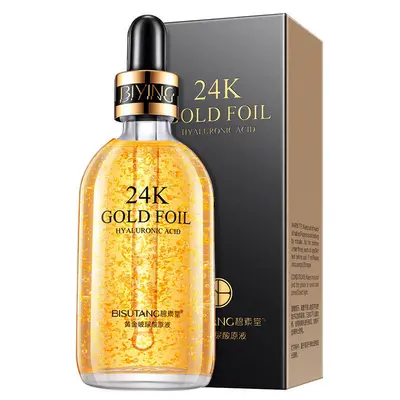碧素堂24K黄金玻尿酸原液补水保湿精华液质地柔润化妆品护肤精华
