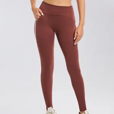 Lulu Yoga-Leggings Damen strukturiert Seitentaschen eng Fitness Pilates - 8