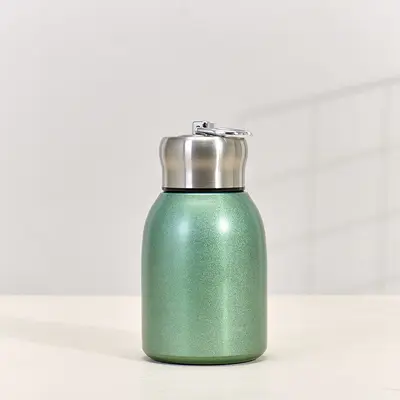 Mini Thermos Cup with Pull Ring, Pocket Size, Simple and Stylish Design - 5