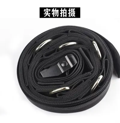 5m Suspension Training Strap with Portable Multi-Point Door Anchor - 6