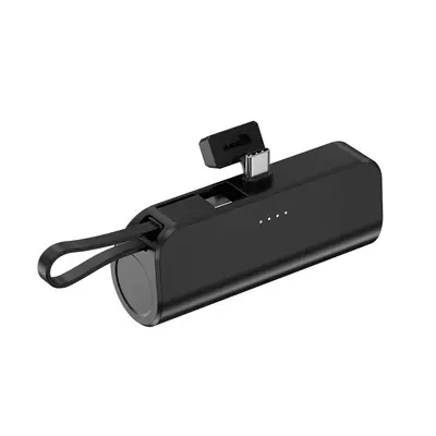 KC-zertifizierte tragbare Powerbank 5000mAh mit integriertem Kabel, kompakt und handlich, Mobilladegerät mit anpassbarem LOGO - 11
