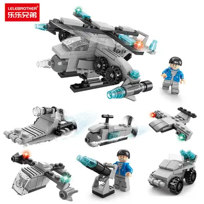 Lego-kompatibles Militär-Bagger- und Feuerwehr-Bausteinset - 9