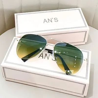 Aviator Sunglasses for Large Faces, UV-Protection Cycling Glasses - 2