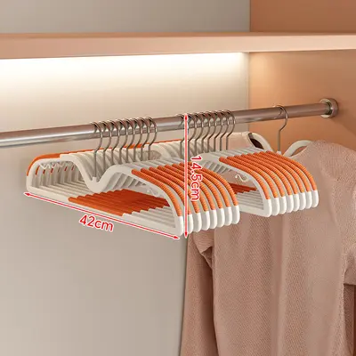 衣架家用挂衣晾晒衣挂衣服挂架加大衣撑子加粗加厚无痕防肩角滑 - 12