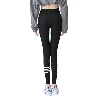 Damen Herbst dünne High-Waist elastische bedruckte Leggings - 6