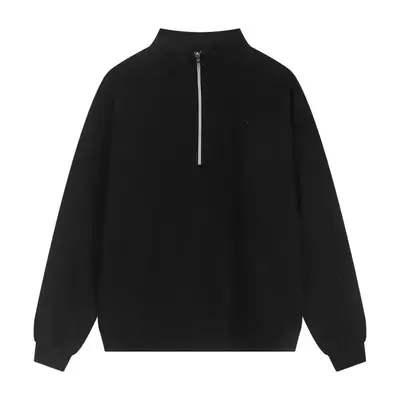 Hooded Reflective Sports Sweatshirt, Zip, Loose Fit