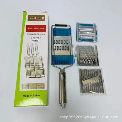 Multifunctional stainless steel grater, 4-in-1, vegetable shredding tool