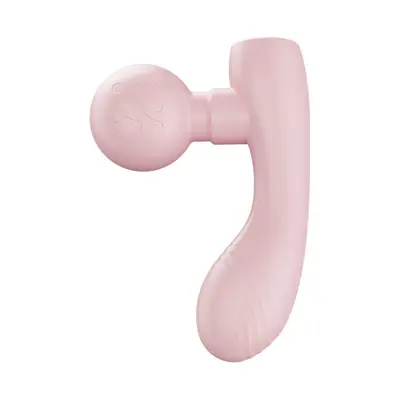Dual-Head Silent Massager, Waist and Back Fascia Massage Gun