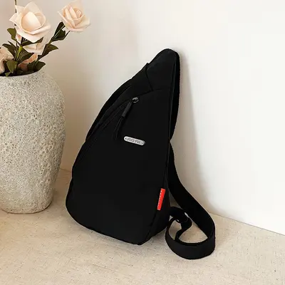 Unisex göğüs çantası, telefon askılı çapraz çanta, hafif spor tarzı - 7