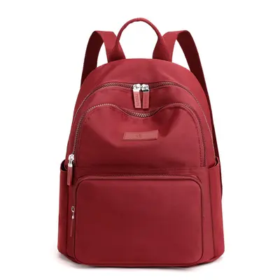 Damen-Rucksack in Einfarbdesign für Schule und Reise - 6