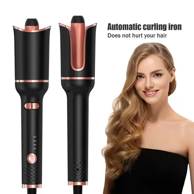 Cross-border Constant Temperature Rose-Type Curling Iron Multifunctional Lazy Automatic Hair Curler Spiral Smart Hair Curler Flat Iron