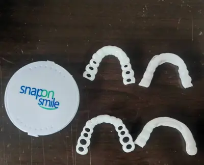 Snap On Smile Silikon Üst ve Alt Diş Kaplaması, Kutulu - 9