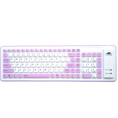 USB-Industrietastatur mit 103 Tasten und Maus-Set, kabelgebunden, faltbar, wasserdicht