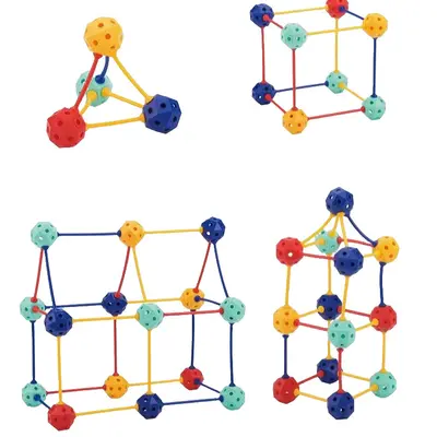 3D Geometric Snap-In Bead Building Blocks Children's Educational Toy