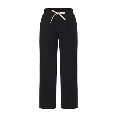 Jogginghose aus 430 g Frottee-Mikrofleece, gerader Schnitt, lockere Passform, Herbst-Winte