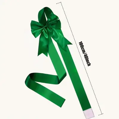 Christmas Ribbon and Bow Decoration Strips for Gift Boxes and Doors