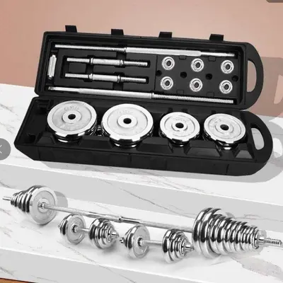 Cast iron dumbbell set, men's fitness, gift box, adjustable
