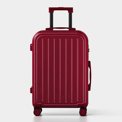 Red Wedding Dowry Suitcase with Combination Lock, 2-Piece Set - 7