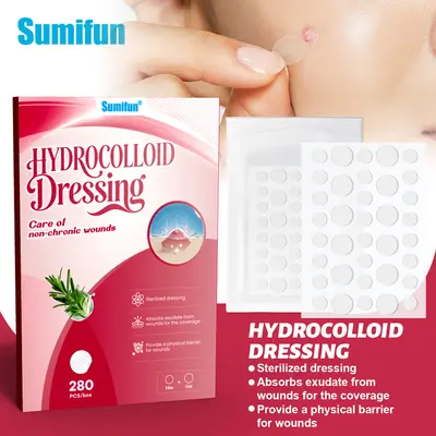 Sumifun grenzüberschreitende transparente Pickelpflaster zum Absaugen von Eiter, neues Produkt, Teebaumöl-Hydrokolloid-Pickelpflaster, Flüssigkeitsabsorbierende Pickel-Reinigungspflaster