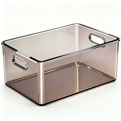 Storage Box, Acrylic, Transparent, Rectangle, Desktop Organization - 5