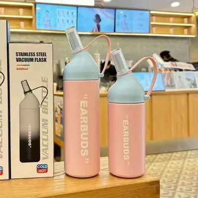 Yeni Model 316 Paslanmaz Çelik Termos Bardak, Kadın, Taşınabilir - 10