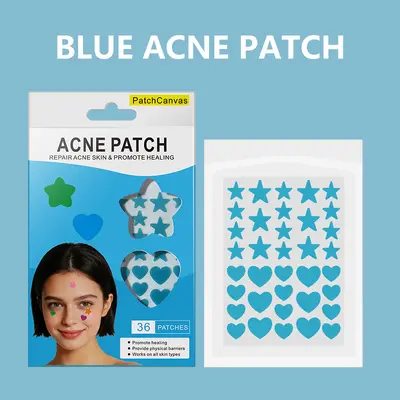 PatchCanvas痘痘贴盒装7色透明圆形痘痘贴纸SHOPEE现货厂家批发 - 11