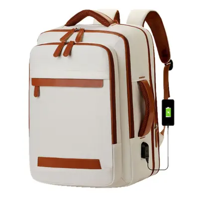 Expandable Large Capacity Unisex Business Backpack with Laptop Compartment - 6