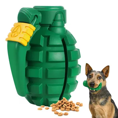 Rubber Dog Toy with Teeth Cleaning and Treat Dispensing, Bite-Resistant - 13